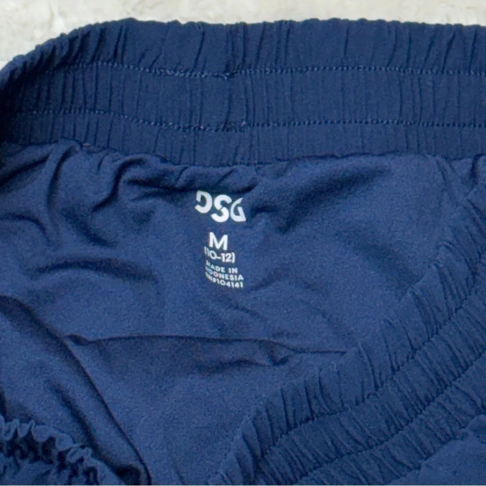 DSG: (2) Pair of Girls Athletic Shorts, Eyelet in Navy & Black, Size M (10-12)